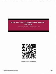 Image result for Bosch Classixx Dishwasher Repair Manual