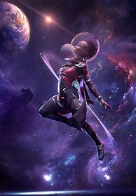 Image result for Galaxy Space Girl Art