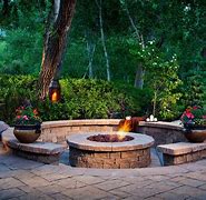 Image result for Flowers around Fire Pit