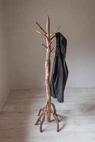Image result for Wooden Single Coat Stand Hanger