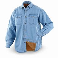 Image result for Fleece Lined Denim Shirt Jacket