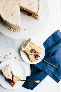 Cardamom Cake, Plum Jam + Coffee Buttercream - Not Without Salt | Cardamom cake, Coffee buttercream, Food