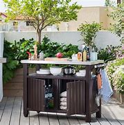 Image result for Kitchen Prep Table with Storage