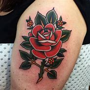 Image result for Traditional Rose Tattoo