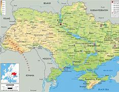 Image result for Map of Ukraine with Cities