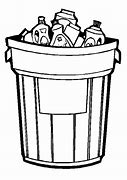 Image result for Trash Can Filled with Water Bottle