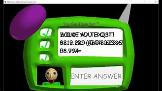 Image result for Baldi Impossible Question Answer