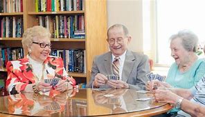 Image result for Seniors Playing Cards in Assisted Living