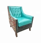 Image result for Turquoise Leather Chair