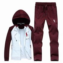 Image result for 2019 New Men Tracksuits Casual Jogger Set Long Sleeve Full Zip Hoodie Sweatshirt + Joggers Pant Sportsuit - Limsea Red 0000Y