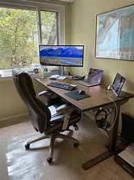 Image result for Uplift Desk Industrial-Style