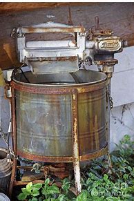 Image result for Antique Wringer Washing Machine