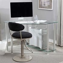 Image result for Glass Office Desk and Chair