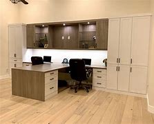 Image result for Custom Home Office Cabinets