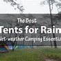 Image result for Rainy Tent