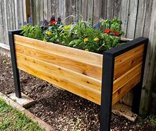 Image result for Raised Wooden Garden Planters