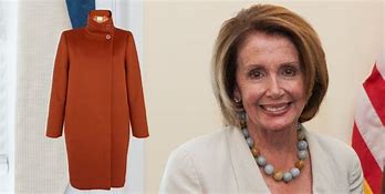 Image result for Nancy Pelosi Orange Coat