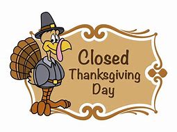 Image result for closed for thanksgiving