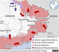 Image result for Ukraine and Russia Fighting Map