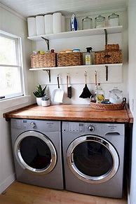 Image result for Small Laundry Room Organizing Ideas