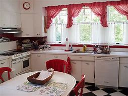 Image result for Vintage Red Kitchen