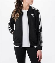 Image result for Adidas Gold Stripes Black Jacket Women