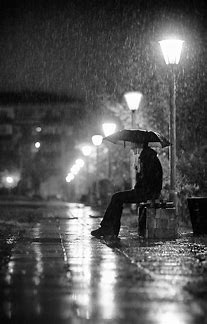 Image result for sitting in the rain