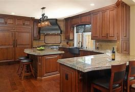 Image result for Cherry Kitchen Cabinets