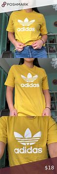 Image result for Yellow Adidas T-Shirt