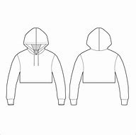Image result for Cropped Hoodie Template