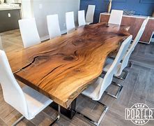 Image result for Live Edge Dining Table