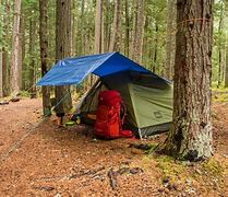 Image result for Tarp Over Tent for Rain