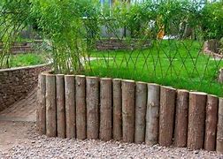 Image result for Log Retaining Wall