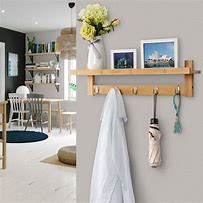 Image result for Coat Rack Shelf Wall Mounted with Hanging