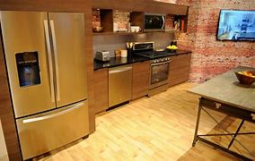 Image result for Gray Kitchen Floor with Sunset Bronze Appliance