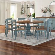 Image result for Wood Round Pedestal Dining Tables