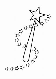 Image result for Magic Wand Coloring Page