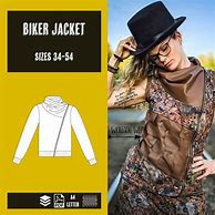 Image result for Biker Jacket Sewing Pattern