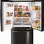 Image result for 33 Inch Black Stainless Steel Refrigerator