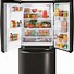Image result for Black Stainless Steel Refrigerator 66 Inches Tall
