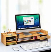 Image result for desk monitor stand with drawer