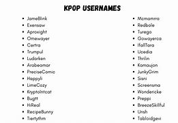 Image result for Kpop Aesthetic Usernames