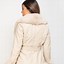 Image result for Fur and Leather Cropped Jacket Cream Color