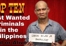 Image result for 10 Most Wanted Criminals in Philippines