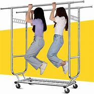 Image result for Portable Clothes Rack Industrial Hanger