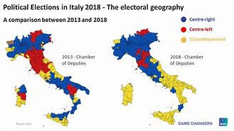 Image result for Italian Election Map