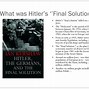 Image result for Final Solution WWII