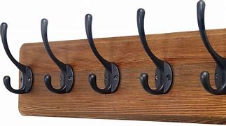 Image result for Rustic Wood Coat Hangers