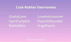 Image result for Aesthetic Usernames for Roblox
