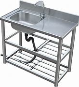 Image result for Stainless Steel Kitchen Sink Cabinet